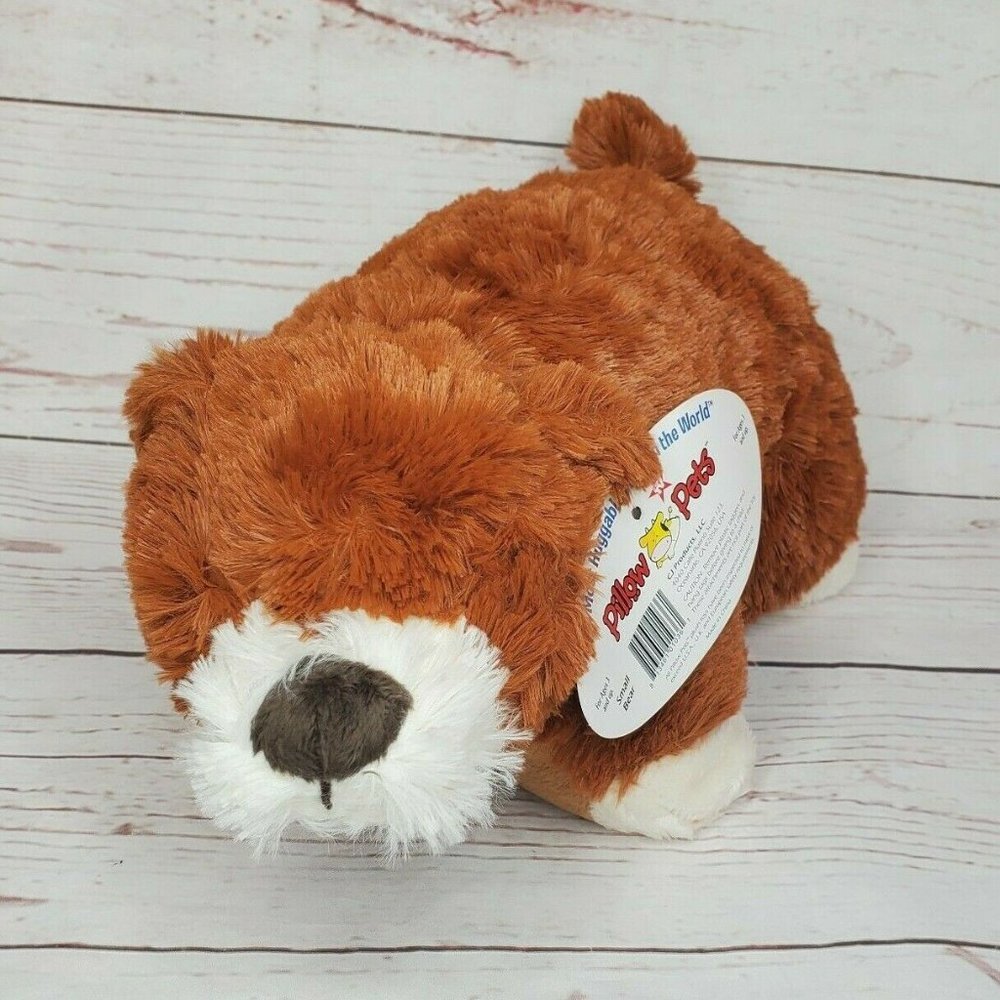 Authentic Pillow Pets Premium Light Brown Small